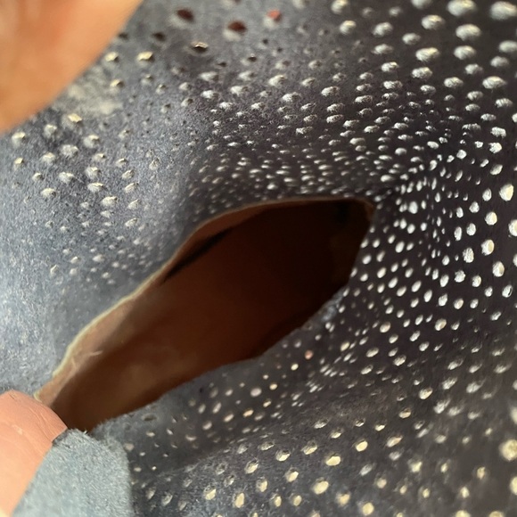 Womens Grey Ankle Boots With Lace Detail - Picture 9 of 12